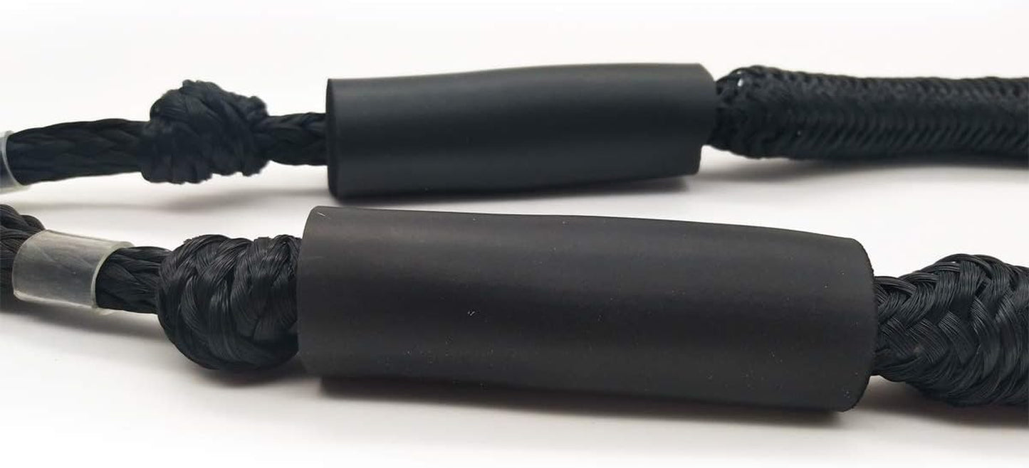 Bungee Dock Lines, 4 Feet Bungee Shock Cords Bungee Docking Rope Mooring Rope for Boat,Pwc,Jet Ski,Pontoon,Kayak,Canoe,Power Boat,Watercraft (Black without Hooks)