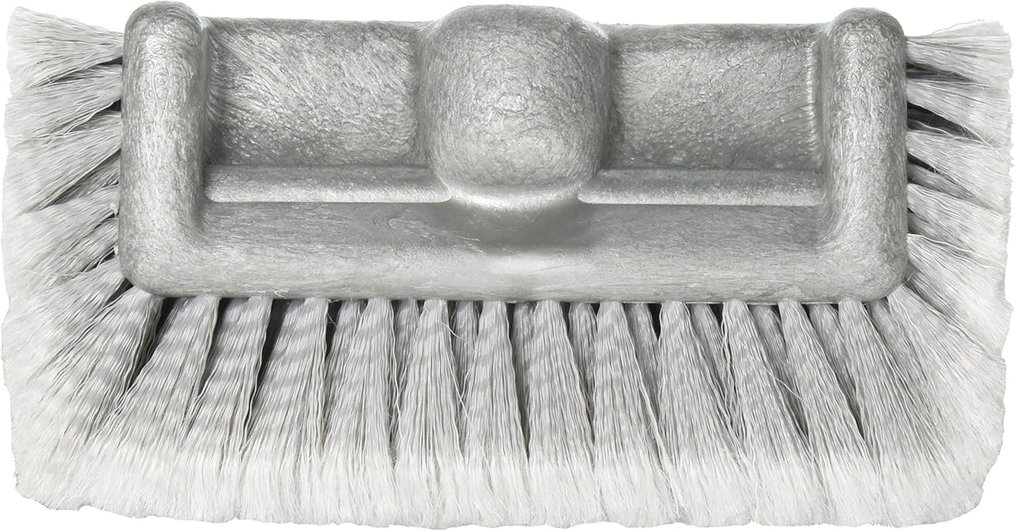 93111 Car Quad 10" Brush Head, Gray, Pole/Rod Not Included