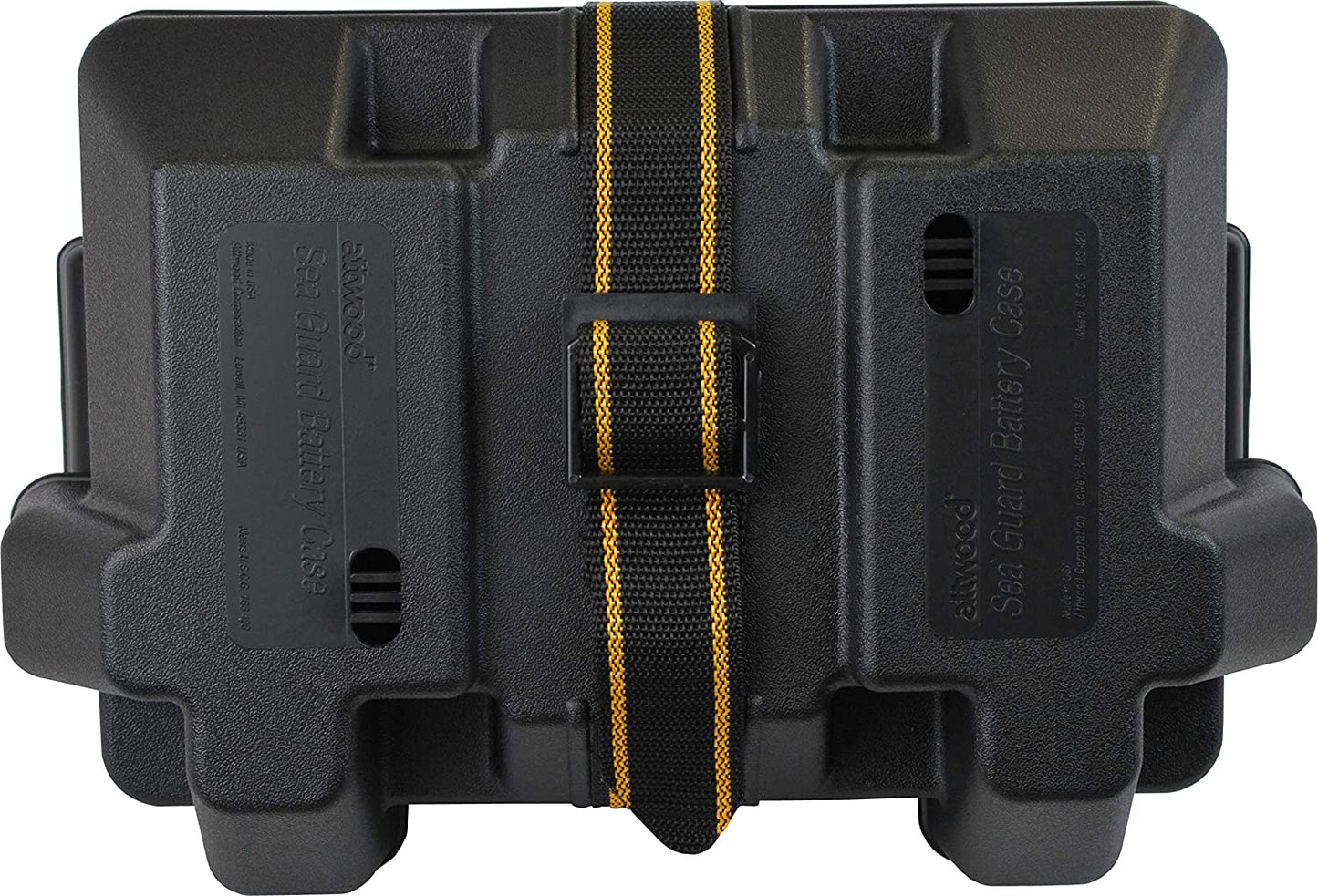9065-1 Standard Vented Battery Box with Mounting Strap, Fits Group 24 Batteries, Black